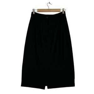 MARK ALAN Vintage Classic Black Wool Pencil Midi Skirt Size 8